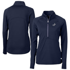 MLB Los Angeles Dodgers Cutter & Buck Women's Adapt Eco Knit Stretch Recycled Half-Zip DryTec Top