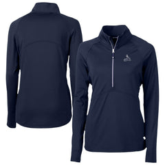 MLB St. Louis Cardinals Cutter & Buck Women's Adapt Eco Knit Stretch Recycled Half-Zip DryTec Top