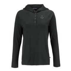 MLB Boston Red Sox Cutter & Buck Women's Coastline Epic Comfort Eco Recycled Raglan Long Sleeve Hoodie T-Shirt