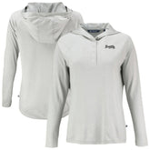 MLB Atlanta Braves Cutter & Buck Women's Coastline Epic Comfort Eco Recycled Raglan Long Sleeve Hoodie T-Shirt