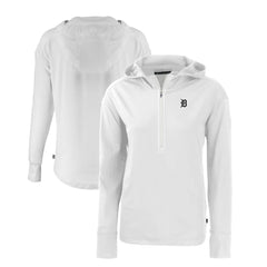 MLB Detroit Tigers Cutter & Buck Women's Daybreak Eco Recycled Half-Zip Hoodie