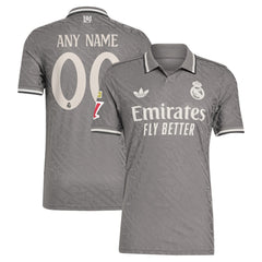 Real Madrid Originals 2024/25 Third Custom Jersey - Adidas Charcoal