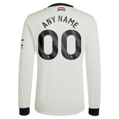Manchester United Originals 2024/25 Third Custom Replica Long Sleeve Jersey - Adidas Cream