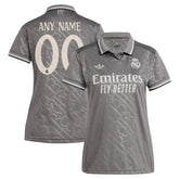 Real Madrid Originals Women's 2024/25 Third Replica Custom Jersey - Adidas Charcoal