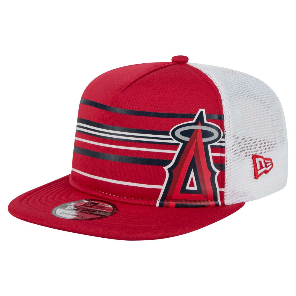 MLB Los Angeles Angels New Era 9FIFTY A-Frame Trucker Snapback Hat
