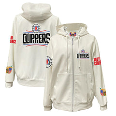 NBA LA Clippers Jeff Hamilton Vegan Leather Full-Zip Hoodie