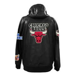 NBA Chicago Bulls Jeff Hamilton Vegan Leather Full-Zip Hoodie
