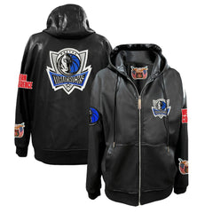 NBA Dallas Mavericks Jeff Hamilton Vegan Leather Full-Zip Hoodie sale