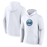 NHL White Utah Mammoth Fanatics Draft Logo Pullover Hoodie