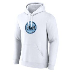 NHL White Utah Mammoth Fanatics Draft Logo Pullover Hoodie