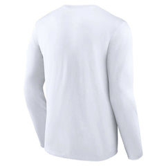 NHL White Utah Mammoth Fanatics Draft Logo Long Sleeve T-Shirt