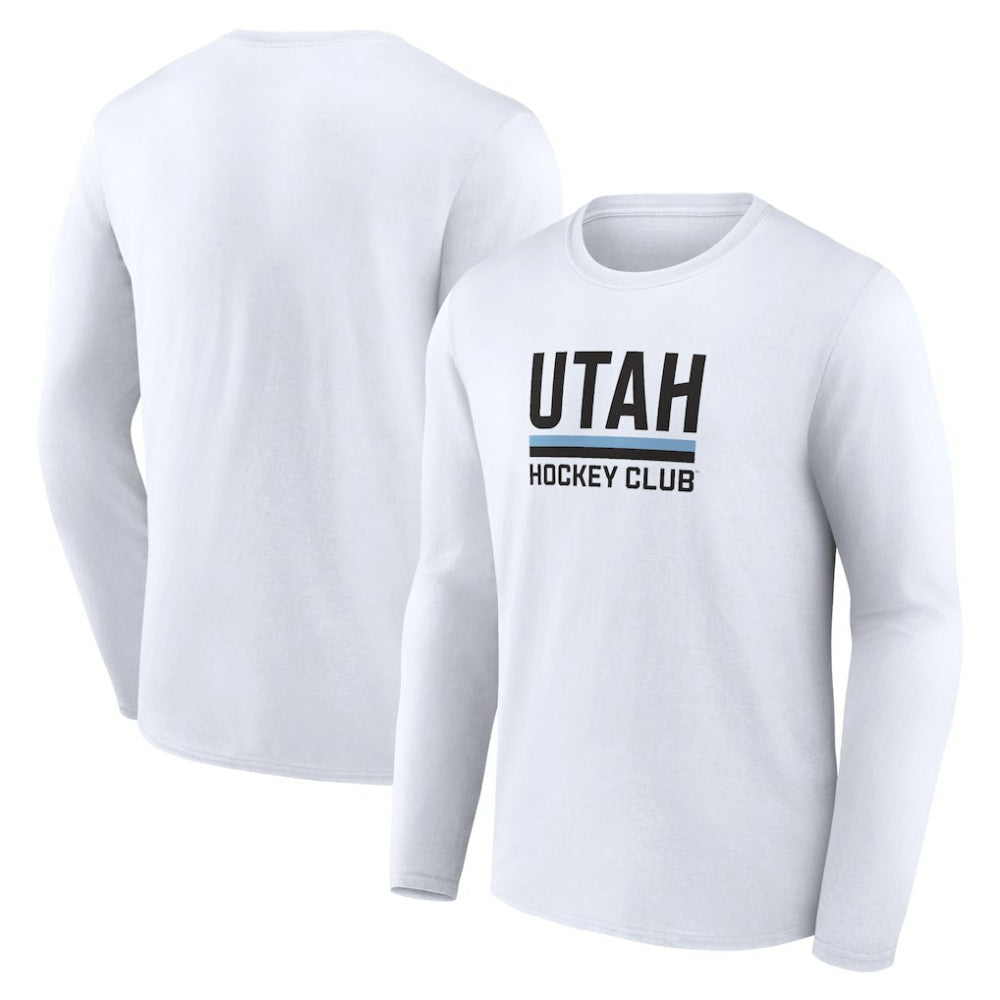 NHL White Utah Mammoth Fanatics Secondary Logo Long Sleeve T-Shirt
