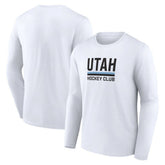 NHL White Utah Mammoth Fanatics Secondary Logo Long Sleeve T-Shirt