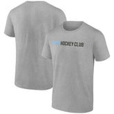 NHL Heather Gray Utah Mammoth Fanatics Wordmark Logo T-Shirt