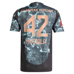 Jamal Musiala Bayern Munich 2024/25 Away Player Jersey - Adidas Black