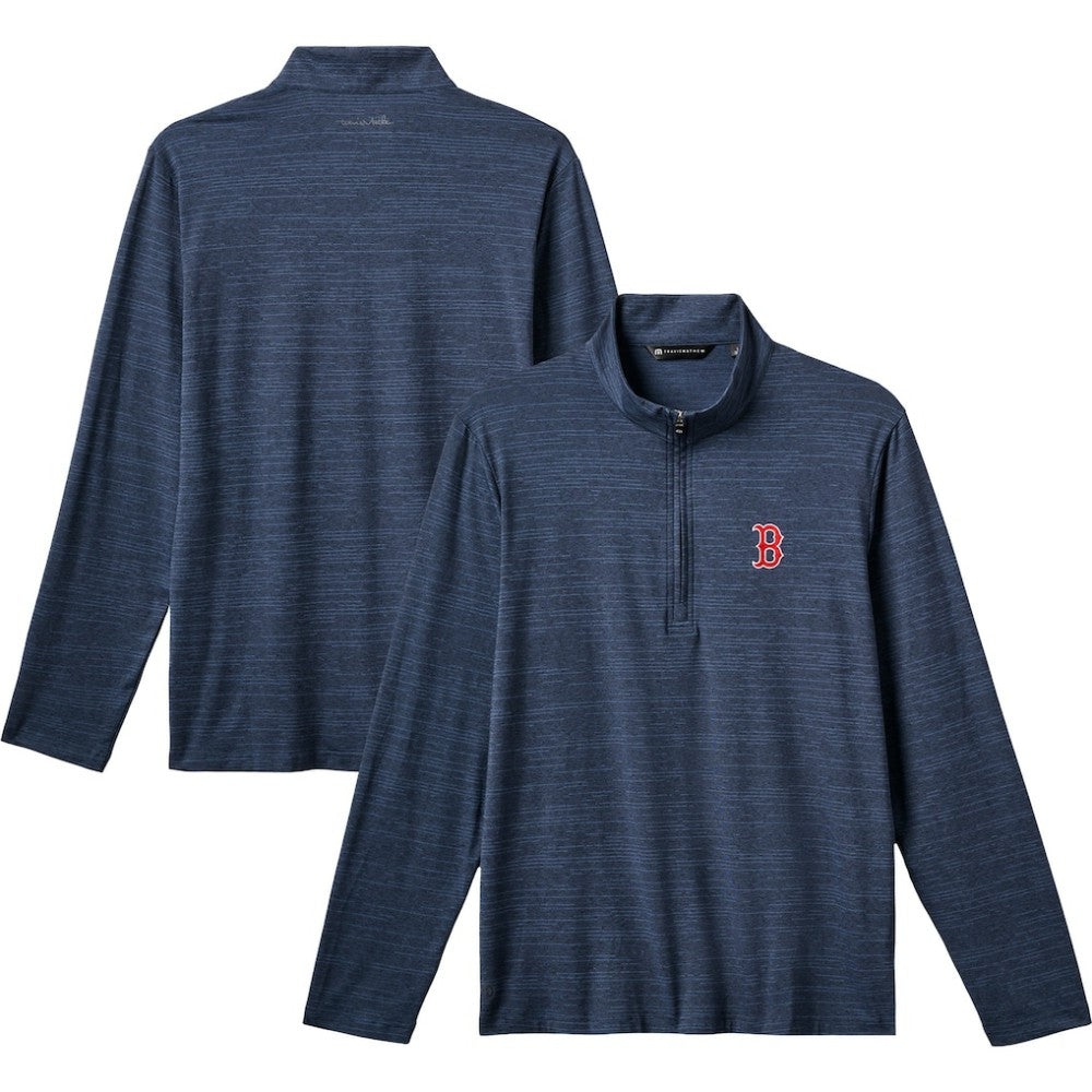 MLB Boston Red Sox TravisMathew The Heater Quarter-Zip Pullover Top