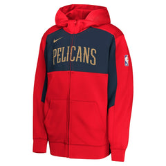 NBA New Orleans Pelicans Youth Authentic On-Court Showtime Performance Full-Zip Hoodie