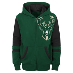 NBA Milwaukee Bucks Preschool Straight To The League Full-Zip Hoodie