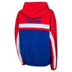 NBA Philadelphia 76ers Youth Headliner Windbreaker Full-Zip Hoodie Jacket