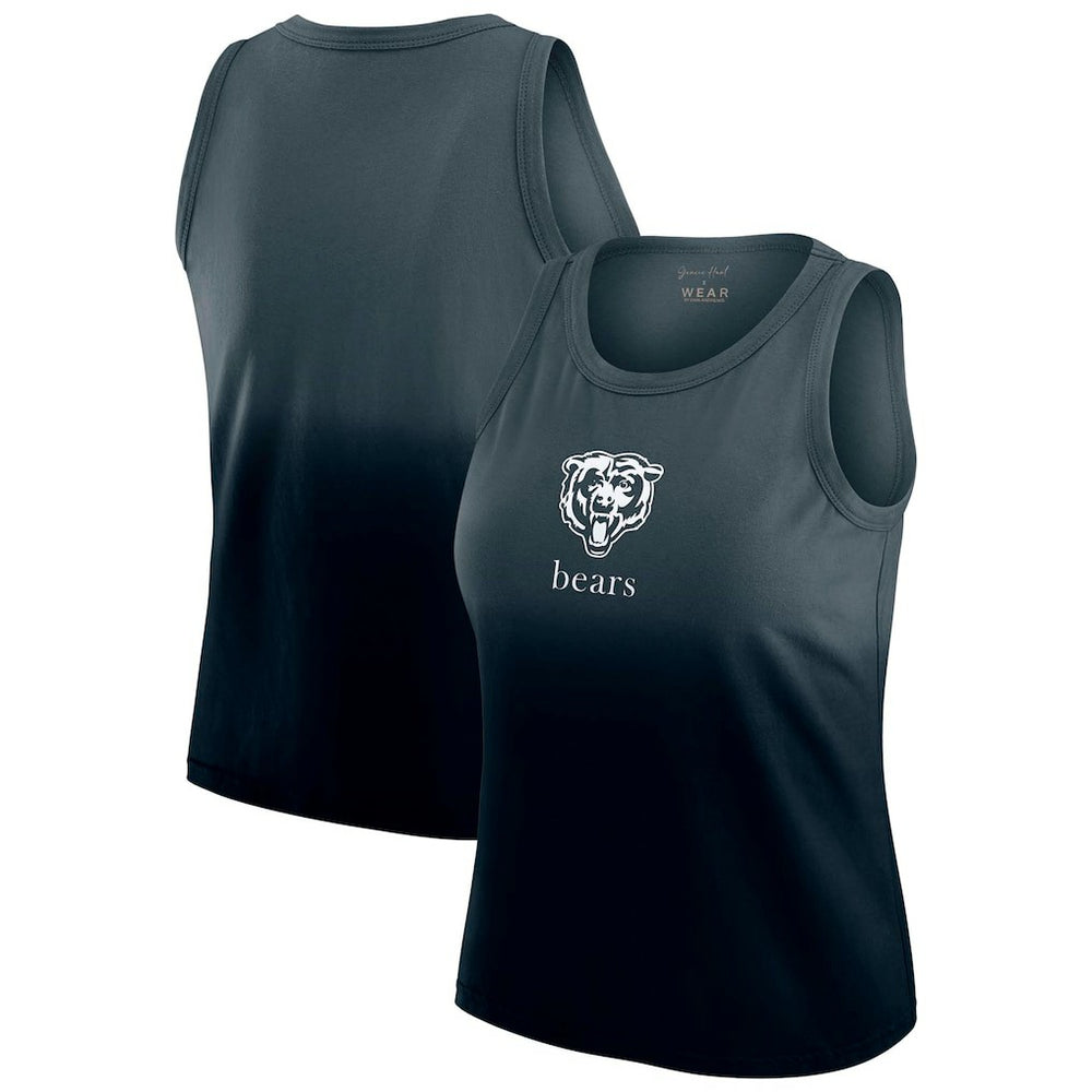 WEAR by Erin Andrews x Gracie Hunt Women's Ombre Tank Top - Chicago Bears
