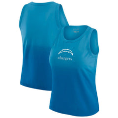 WEAR by Erin Andrews x Gracie Hunt Women's Ombre Tank Top - Los Angeles Chargers