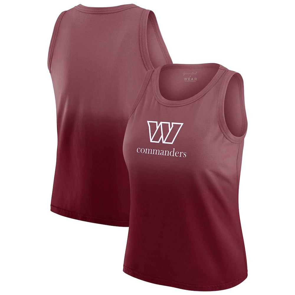 WEAR by Erin Andrews x Gracie Hunt Women's Ombre Tank Top - Washington Commanders