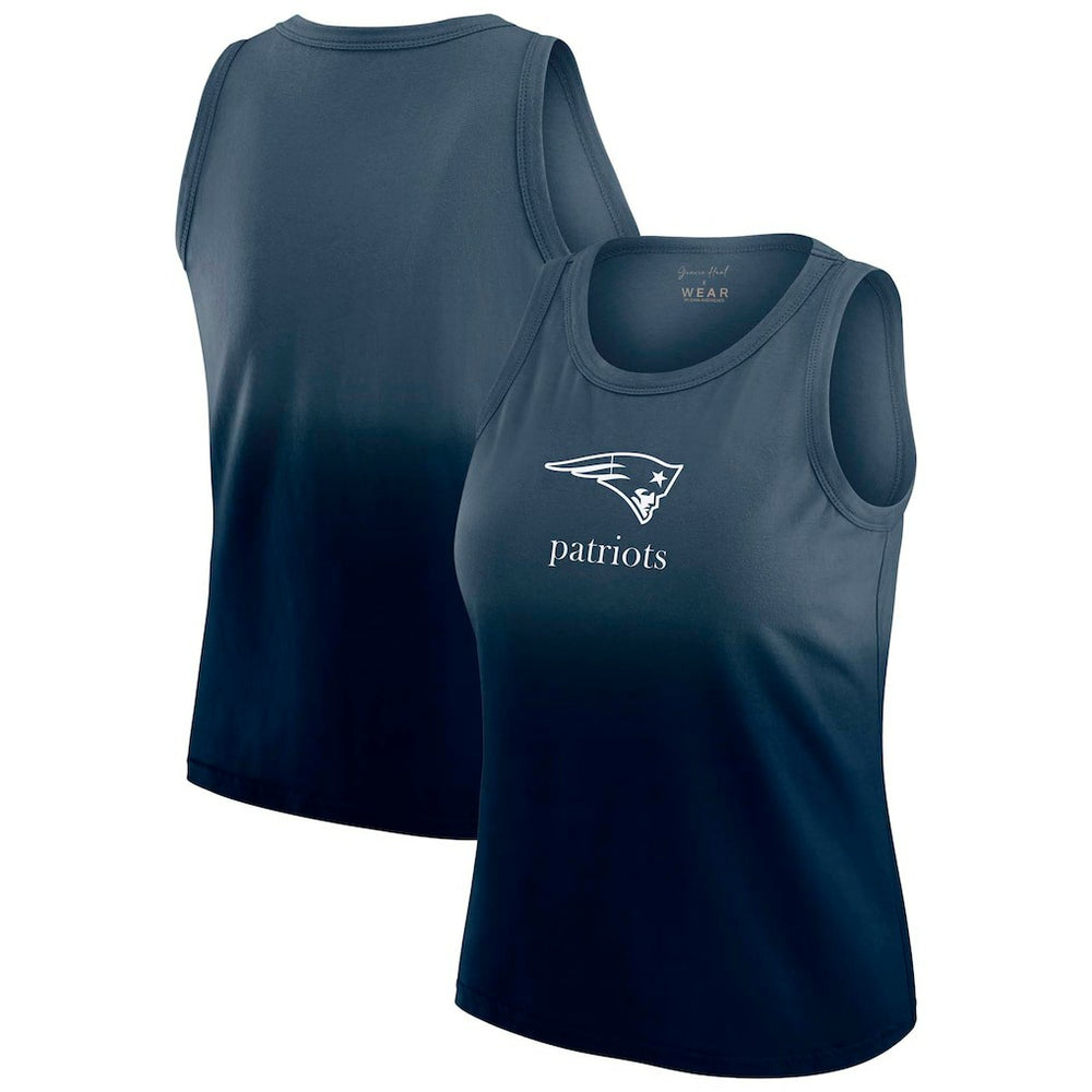 WEAR by Erin Andrews x Gracie Hunt Women's Ombre Tank Top - New England Patriots