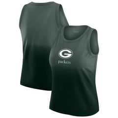 WEAR by Erin Andrews x Gracie Hunt Women's Ombre Tank Top - Green Bay Packers