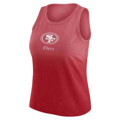 WEAR by Erin Andrews x Gracie Hunt Women's Ombre Tank Top - San Francisco 49ers
