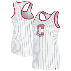 MLB Cleveland Guardians New Era Women's Gameday Pinstripe Tank Top