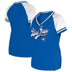 MLB Toronto Blue Jays New Era Women's Gameday Raglan V-Neck T-Shirt