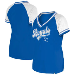 MLB Kansas City Royals New Era Women's Gameday Raglan V-Neck T-Shirt