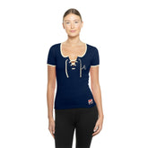 MLB Atlanta Braves New Era Women's Throwback Lace Up T-Shirt