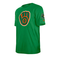 MLB Milwaukee Brewers New Era St. Patrick's Day Shamrock Fill T-Shirt