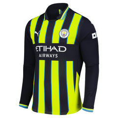 Erling Haaland Manchester City 2024/25 Away Replica Long Sleeve Player Jersey - Puma Navy