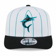 MLB Miami Marlins New Era 2025 Batting Practice 9SEVENTY Stretch-Snap Trucker Hat