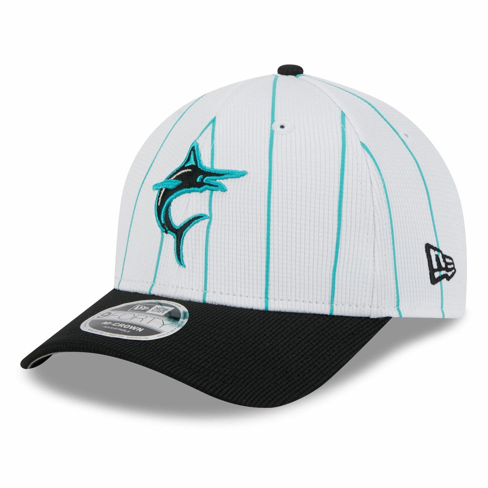 MLB Miami Marlins New Era 2025 Batting Practice 9FORTY M-Crown Adjustable Hat