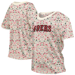 Women's Glam Game Floral Scoop Neck T-Shirt - San Francisco 49ers