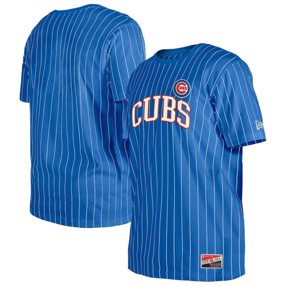 MLB Chicago Cubs New Era Throwback Pinstripe T-Shirt