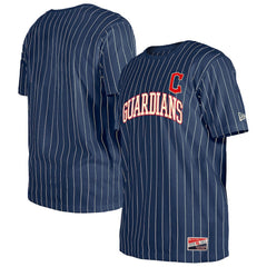 MLB Cleveland Guardians New Era Throwback Pinstripe T-Shirt