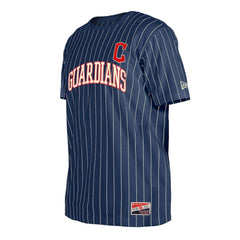 MLB Cleveland Guardians New Era Throwback Pinstripe T-Shirt