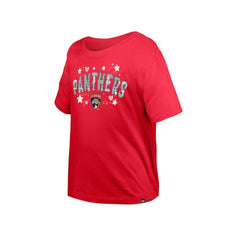 NHL Red Florida Panthers New Era Girl's Youth Flip Sequin T-Shirt