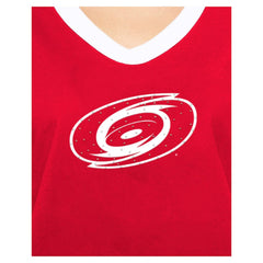 NHL Red Carolina Hurricanes New Era Women's Game Day Rhinestuds T-Shirt