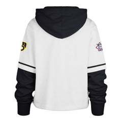 MLB Milwaukee Brewers '47 Women's Trifecta Shortstop Cropped Pullover Hoodie