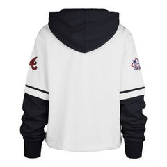 MLB Atlanta Braves '47 Women's Trifecta Shortstop Cropped Pullover Hoodie