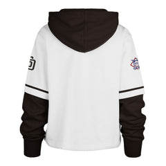 MLB San Diego Padres '47 Women's Trifecta Shortstop Cropped Pullover Hoodie