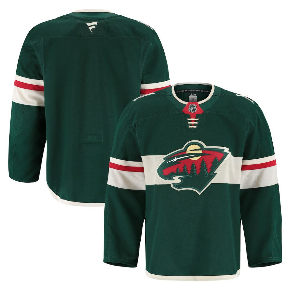 NHL Green Minnesota Wild Fanatics Home Authentic Pro Jersey