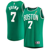 NBA Jaylen Brown Boston Celtics 2024 NBA Finals Champions Fast Break Replica Player Jersey
