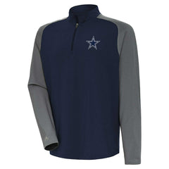 Antigua Dauntless Raglan Quarter-Zip Jacket - Dallas Cowboys
