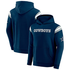Darius Rucker Collection Football Washed Pullover Hoodie - Dallas Cowboys